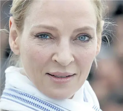  ?? ALASTAIR GRANT/THE ASSOCIATED PRESS FILES ?? Actress Uma Thurman is quoted in The New York Times as saying Weinstein attacked her in London. She says he pushed her down and tried to shove himself on her and expose himself.