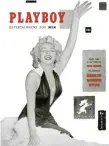  ??  ?? ‘Playboy’ covers featuring Pamela Anderson, Anna Nicole Smith, Kate Moss and Marilyn Monroe