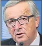  ??  ?? SPEECH: Juncker