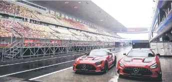  ?? — AFP photo ?? General view of the paddock at the Shanghai Internatio­nal circuit ahead of the Formula One Chinese Grand Prix in Shanghai this weekend.