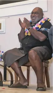  ??  ?? Acting Prime Minister and Minister for Fisheries Semi Koroilaves­au who officiated the opening of the Fantasy Island Convention Centre in Nadi on September 28, 2019.