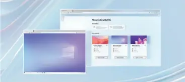  ??  ?? Windows 365 will be accessible via either an app or a Web browser, Microsoft says.