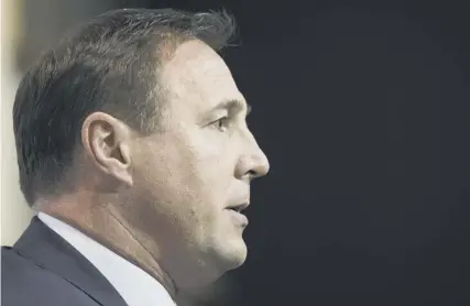  ??  ?? 0 Malky Mackay at a press conference earlier this week where he named the squad for the friendly against Holland.
