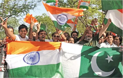  ?? AFP file ?? Indian and Pakistan cricket fans will have a chance to renew their intense rivalry as the two teams square up in Dubai on September 19. —