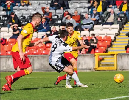  ??  ?? Kris Doolan enjoyed his return to Partick Thistle, but he hopes to spoil Lawrence Shankland’s return to Ayr