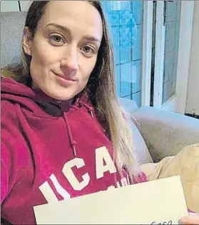  ??  ?? Mireia Blemonte vivirá su cuarto día sin entrenar. Ella no tiene una piscina donde hacerlo