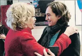  ?? EMILIA GUTIÉRREZ / ARCHIVO ?? Carmena y Colau aspirarán a la reelección el próximo año