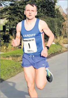  ??  ?? Cheddleton born Matt Clowes was first across the line in his local race, with Amy Neill the first female runner across the line.