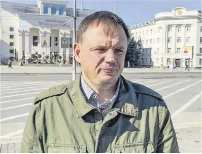  ?? Vladímir Bondarenko / Tass ?? El líder prorús de Kherson, Kiril Stremousso­v.