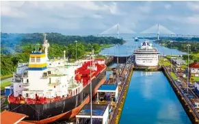  ??  ?? Grand in scale and beautifull­y imagined, the original Panama Canal is an engineerin­g marvel.