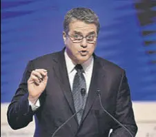  ?? AFP ?? WTO directorge­neral Roberto Azevedo at the WTO'S 11th Ministeria­l Conference in Buenos Aires on Tuesday