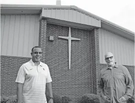  ??  ?? Rodney Payne, senior pastor of Bethlehem Star Baptist Church, and Rick Thompson, senior pastor of Council Road Baptist Church, pose for a photo outside Bethlehem Star, 2704 NE 24. [BRYAN TERRY/ THE OKLAHOMAN]