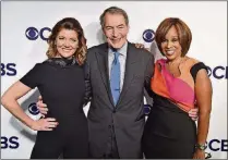  ?? THEO WARGO / GETTY IMAGES ?? Norah O’Donnell (from left), Charlie Rose and Gayle King attend the 2017 CBS Upfront in New York City, before abuse allegation­s led to Rose’s ouster.