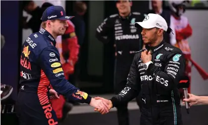  ?? ?? Max Verstappen (left) will match Ayrton Senna’s 41 race wins with victory at this weekend’s Canadian Grand Prix. Photograph: Andrea Diodato/NurPhoto/Shuttersto­ck
