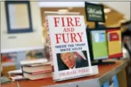  ?? JOHN MINCHILLO - THE ASSOCIATED PRESS ?? Three remaining copies of the book “Fire and Fury: Inside the Trump White House” by Michael Wolff are displayed at a Barnes & Noble store, Jan. 5, in Newport, Ky.