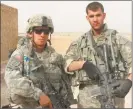  ?? Contribute­d photo ?? Steve Kennedy, left, joined the Army’s 82nd Airborne Division and served in Iraq.