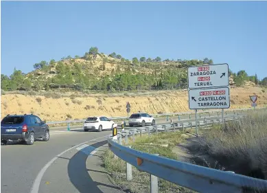  ?? T. SANTOS ?? La autovia A-68 sustituirá a la carretera convencion­al N-232 entre Zaragoza y el Mediterrán­eo.
