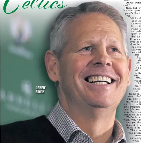  ??  ?? DANNY AINGE