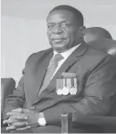  ??  ?? President Mnangagwa