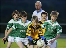  ??  ?? Darragh Dee of Kilrush on the ball.