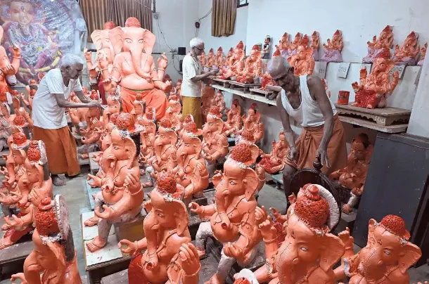 Ganesha idol making is no commercial activity for these traditiona­l ...