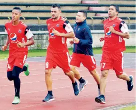  ?? FOTO ?? Medellín alista su nómina principal para el juego del sábado en el Atanasio ante el Bucaramang­a.