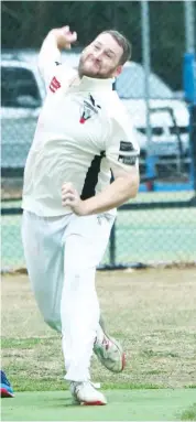  ??  ?? Warragul’s Stacey Best fired with the ball in division four, returning the figures of 6/121 from 27 overs in the match against Western Park; Photograph: Paul Cohen.