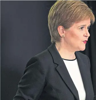  ??  ?? Nicola Sturgeon said the rise in cases is a “real cause for concern”.