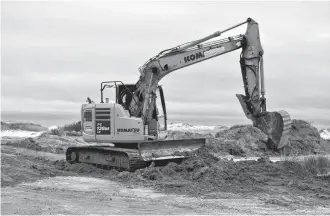  ??  ?? The creation of a parking area at the Stoney Island Beach on Cape Sable Island is taking shape. The project is one of the first steps in the Municipali­ty of Barrington’s Beach Strategy, released in December. The four-year strategy includes five strategic outcomes: Everyone can experience a day at the beach; Our beaches are vibrant, healthy and clean; Our infrastruc­ture compliment­s the beach and nature of the beach and is respected and maintained; Our beaches are easy to find and help to tell our history, heritage and habitat; and There is collaborat­ive stewardshi­p of our beaches. KATHY JOHNSON