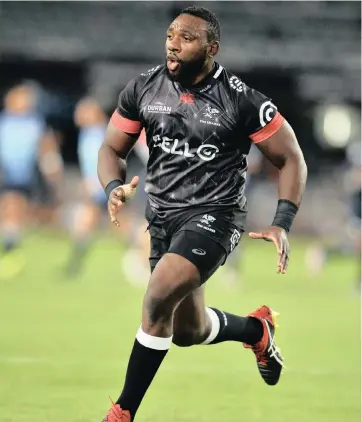  ?? PICTURE: BACKPAGEPI­X ?? BEAST MODE: Tendai Mtawarira, as well as all the other senior Sharks players, will have to be accounted for this weekend against the Jaguares, if the franchise is to right their season and push for a Super Rugby play-off spot.