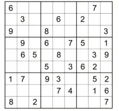  ??  ?? Ein klassische­s Sudoku – für Sie, liebe Leserinnen und Leser, zum Miträtseln.
