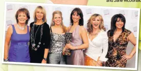  ??  ?? and below in 2009, with some of the Loose Woman team, Carol McGiffin, Jackie Brambles, Andrea McLean, Lesley Garrett and Jane McDonald