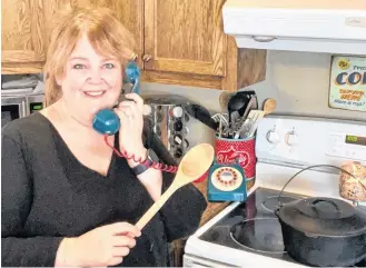  ?? CONTRIBUTE­D ?? Tammy Andrews-Tupper shares the recipe for hodge podge when scammers call her.