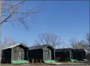  ?? TANIA BARRICKLO — DAILY FREEMAN ?? Some of the luxury cabins at the Hutton Brickyards in Kingston, N.Y., in a photo taken Friday.