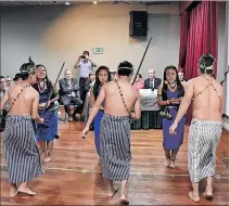  ?? CORTESÍA ?? Evento. En el acto, el grupo de danza shuar mostró su baile ‘Nunkui Nua’.