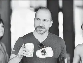  ?? Rob Latour Shuttersto­ck/TNS ?? DARA KHOSROWSHA­HI, Uber’s CEO, above, said, “None of this should have happened, and I will not make excuses for it.” The company fired its security chief.