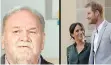  ??  ?? THOMAS Markle, Prince Harry and Duchess Meghan. | Reuters/AP