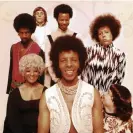  ?? Photograph: GAB Archive/Redferns ?? Sly and the Family Stone in 1968. Back from left: Larry Graham, Gregg Errico, Freddie Stone, Cynthia Robinson; front from left: Rose Stone, Sly Stone, Jerry Martini.