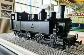  ?? ?? Die Dampflokom­otive „Charly“steht heute im Musée des Tramways in Hollerich.