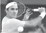  ??  ?? Roger Federer