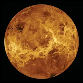  ?? Photograph: AP ?? Venus is close to Earth in size, compositio­n and distance to the sun. But carbon dioxide has turned it into a ‘vision of hell’.