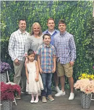  ?? CHANDLER FAMILY ?? Jason and Beth Chandler of Lowell, Ind., were days from flying to China to meet the daughter who would join their children Sam, Jake, Colten and Cora. Then came the U. S. travel advisory.