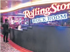  ?? SUBMITTED ?? Entertainm­ent areas include the Rolling Stone Rock Room.