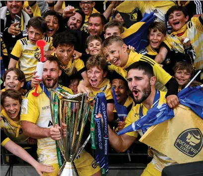  ?? ?? La Rochelle won the Champions Cup last season and would lead the top eight European clubs eligible