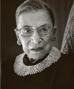  ?? Washington Post via Getty Images ?? Recognize Supreme Court Justice Ruth Bader Ginsburg’s accomplish­ments before rushing to fill the vacancy, the Chronicle Editorial Board says.