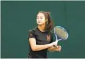  ?? MARYLAND ATHLETICS ?? After graduating early from Marriotts Ridge, freshman Kallista Liu is off to a strong start with Maryland tennis.