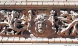 ?? JOSÉ ÁNGEL GARCÍA ?? Detalle de la decoración de la fachada de la Capilla de los Luises.