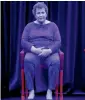  ?? — AFP ?? Holocaust survivor Adina Sella on display as a three-dimensiona­l hologram at the Illinois Holocaust Museum & Education Centre.