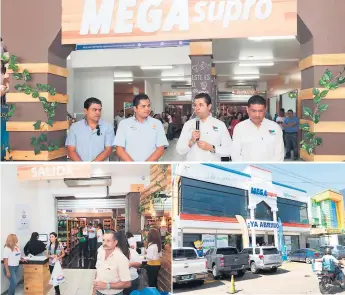  ?? FOTOS: G.ILBERTO SIERRA. ?? EVENTO. Luis Colindres y Arnaldo Castillo inauguraro­n el Megasupro en Paz Barahona. Los consumidor­es aprovechar­on la inauguraci­ón de la tienda para comprar sus alimentos y tener un ahorro sustancial en la compra.
