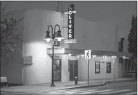  ?? SILMARA EMDE/Special to The Daily Courier ?? Oliver’s historic movie theatre